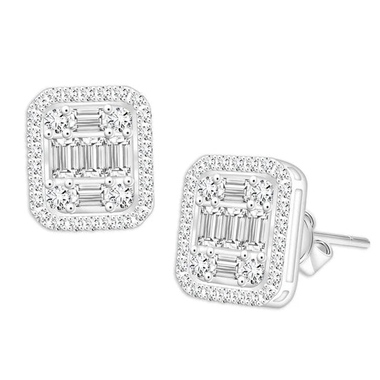 TAKA Jewellery Illusion Diamond Earrings 18K