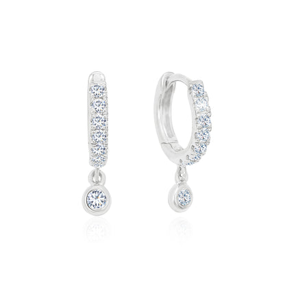 TAKA Jewellery 9K Diamond Hoop Earrings