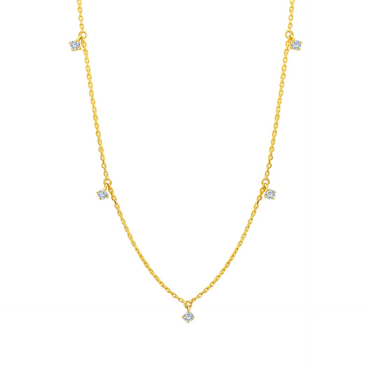 TAKA Jewellery Diamond Necklace 9K Gold