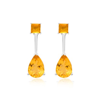 TAKA Jewellery Citrine Earrings 9K Gold