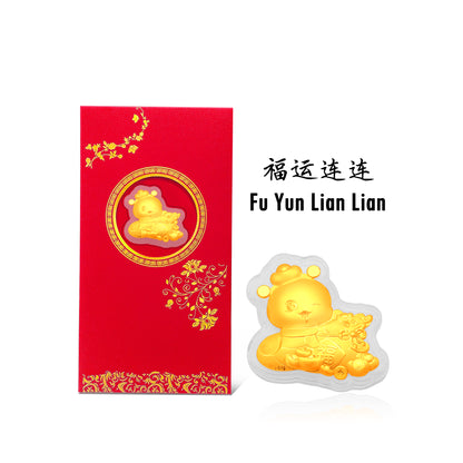 TAKA Jewellery 999 Pure Gold Angbao - 2025 Snake Chinese New Year Red Packet