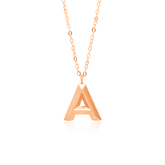 TAKA Jewellery Dolce 18K Gold Alphabet Necklace