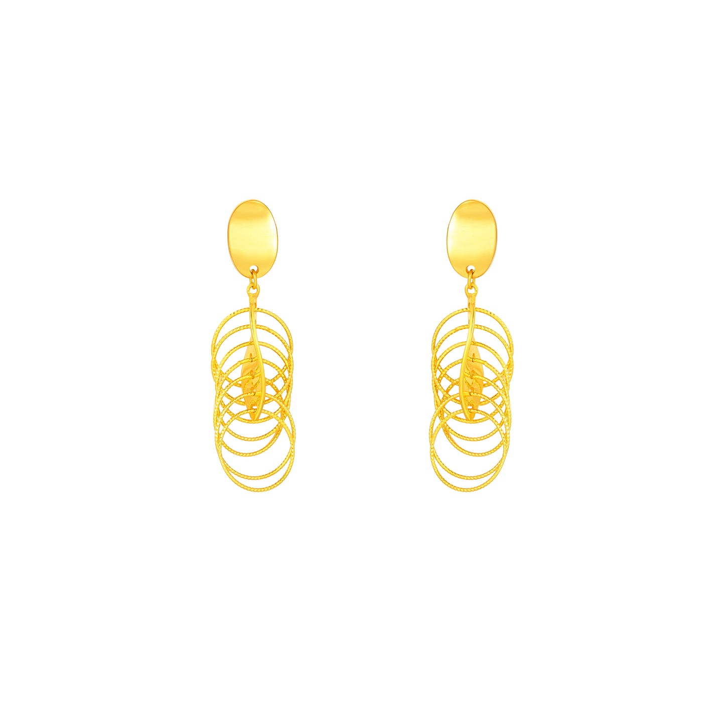 TAKA Jewellery 999 Pure Gold Earrings