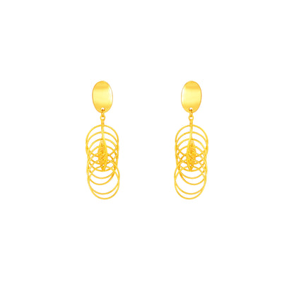 TAKA Jewellery 999 Pure Gold Earrings