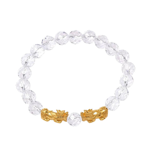 TAKA Jewellery 999 Pure Gold Double Pixiu Beads Bracelet