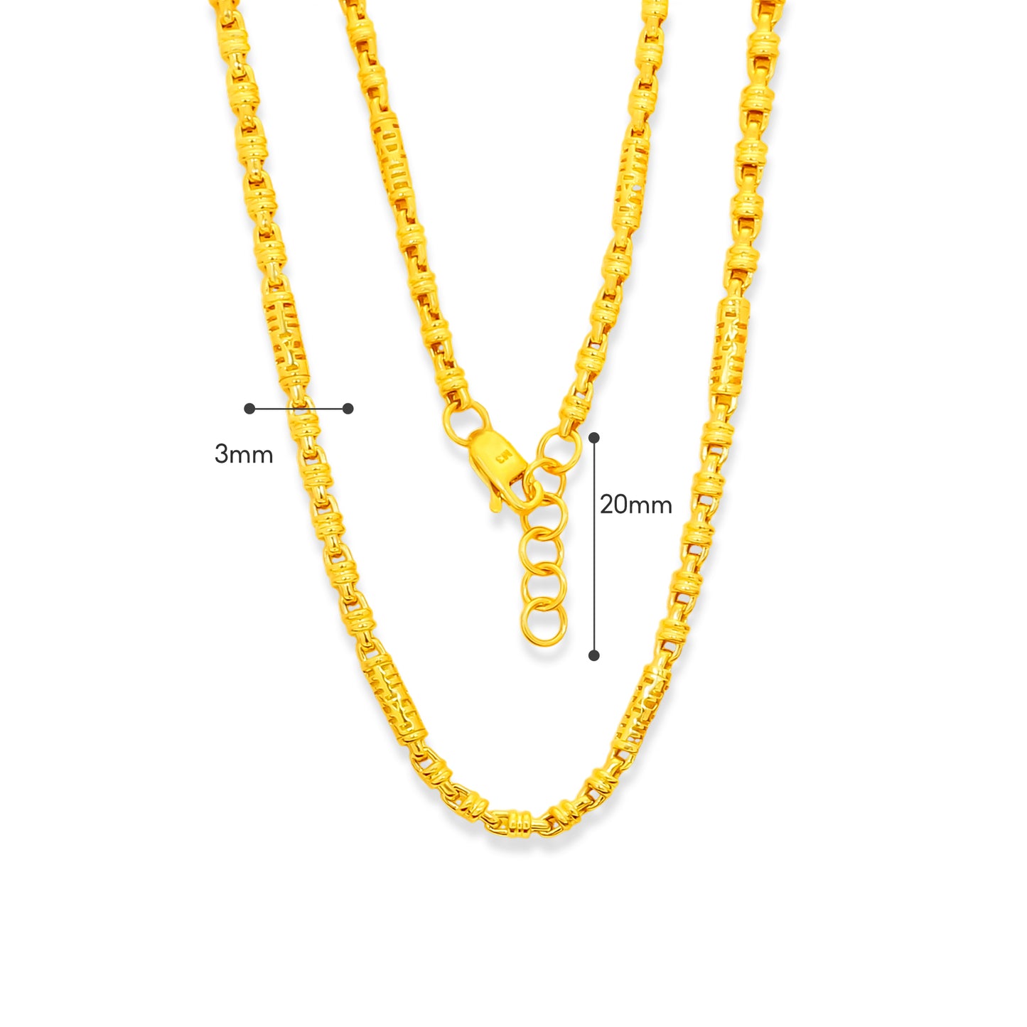 TAKA Jewellery 916 Gold Chain