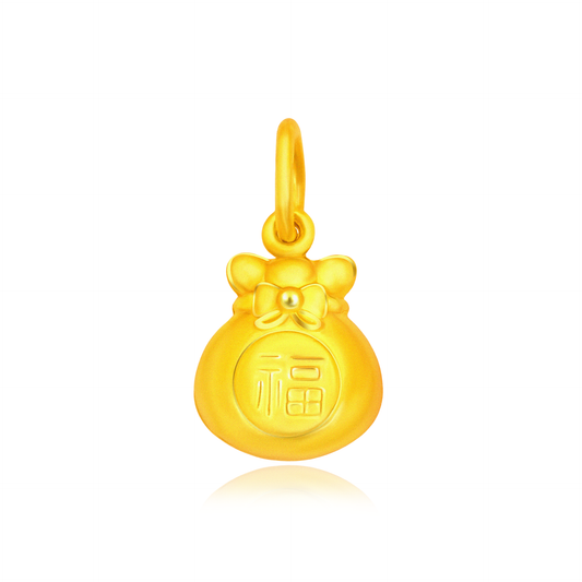 TAKA Jewellery 916 Gold Pendant Fortune Bag