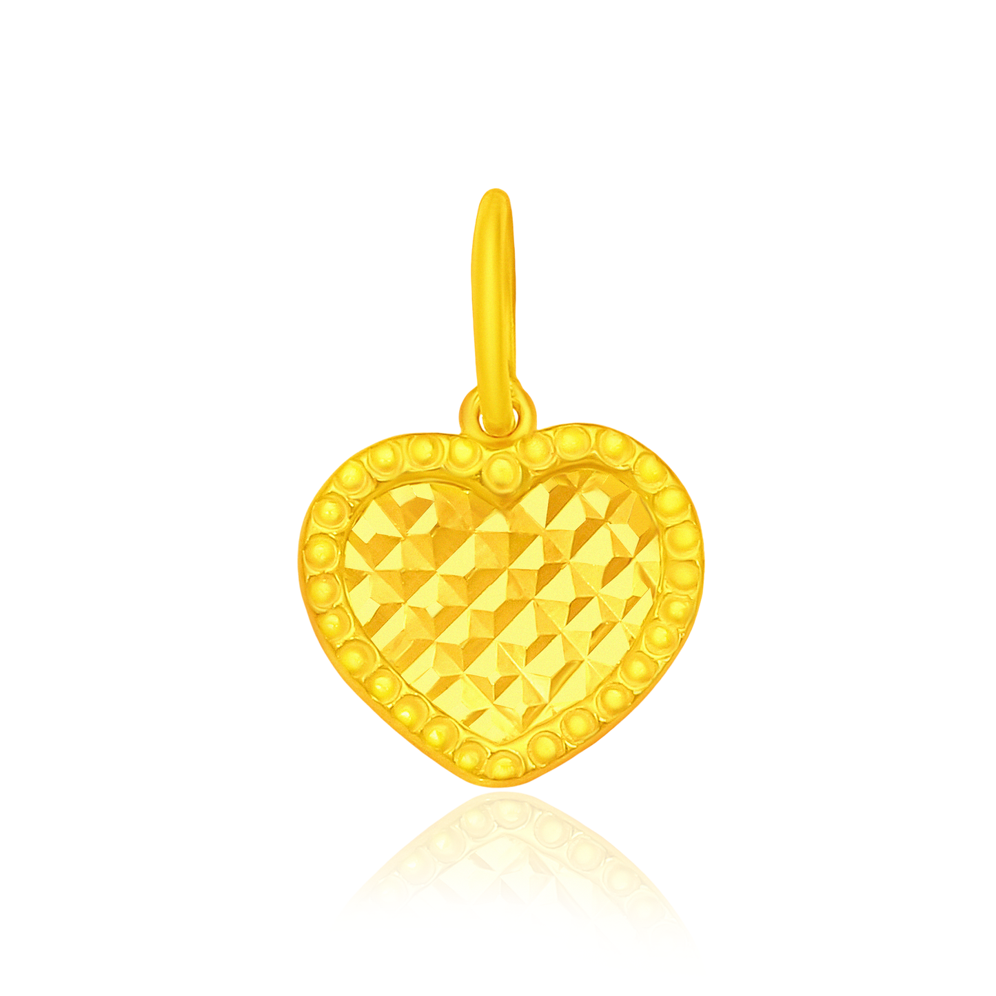 TAKA Jewellery 916 Gold Pendant Heart-shaped