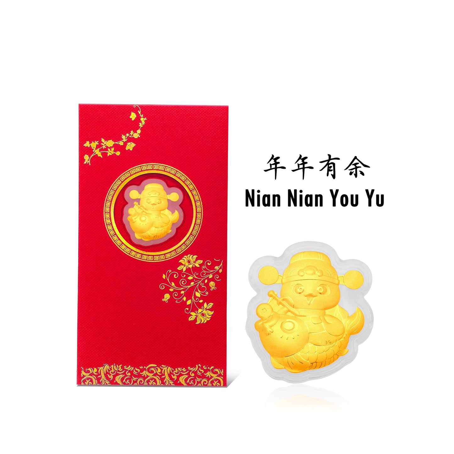 TAKA Jewellery 999 Pure Gold Angbao - 2025 Snake Chinese New Year Red Packet