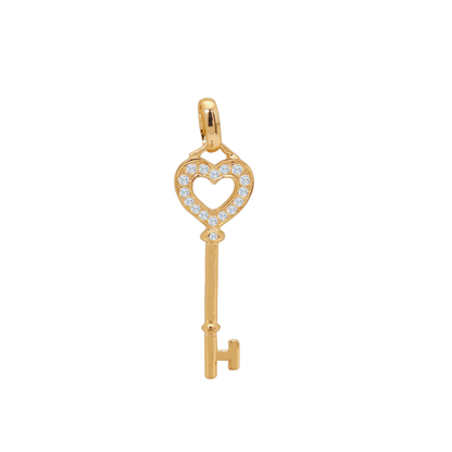 TAKA Jewellery Key Diamond Pendant 9K