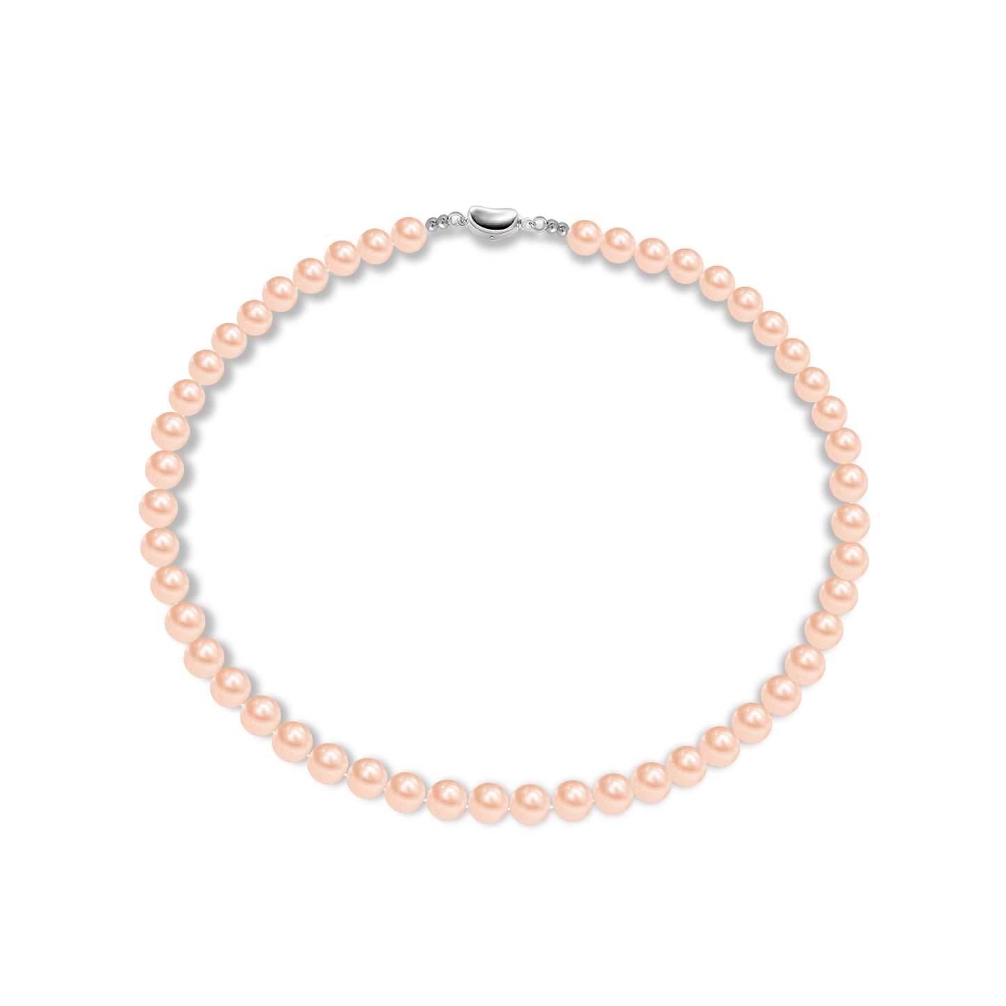 TAKA Jewellery Lustre Pink Pearl Necklace 925 Silver