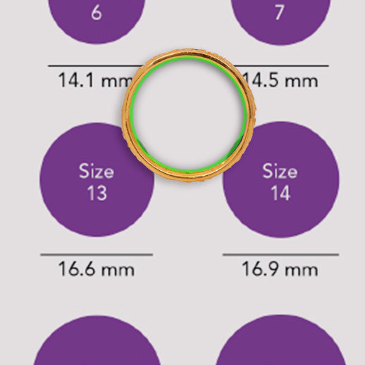 Size 7 ring 2024 actual size