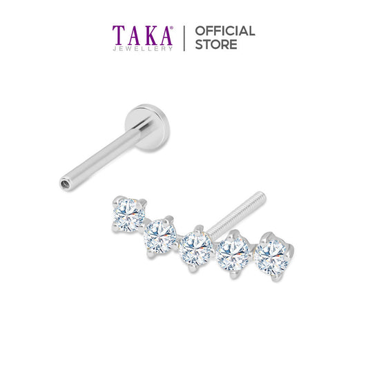 TAKA Jewellery 18K Diamond Single Stud Earring