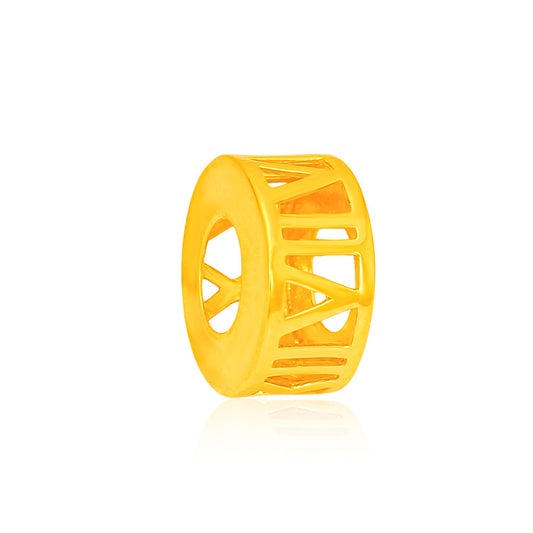 TAKA Jewellery 916 Gold Roman Numeral Charm