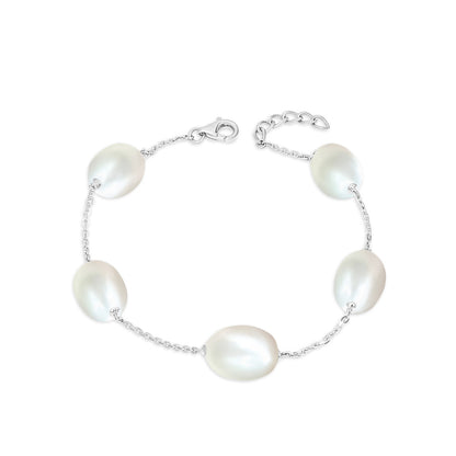 TAKA Jewellery Lustre Pearl Bracelet 9K Gold