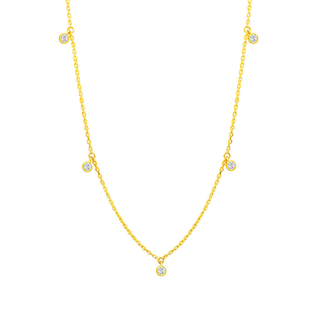 TAKA Jewellery Diamond Necklace 9K Gold