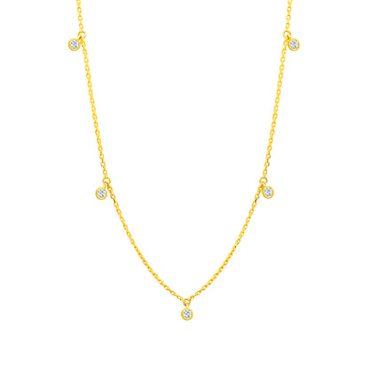 TAKA Jewellery Diamond Necklace 9K Gold