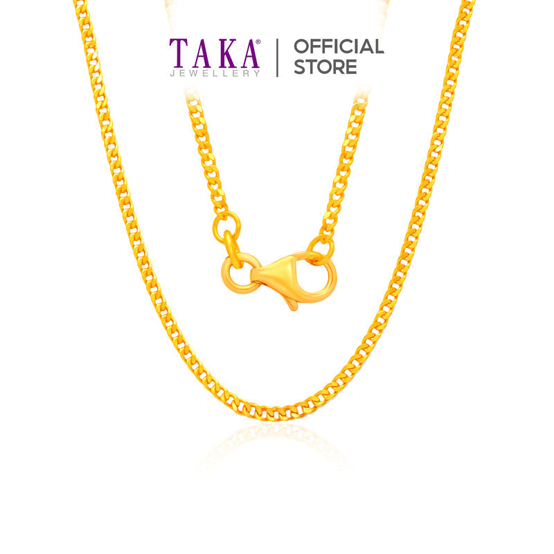 TAKA Jewellery 916 Gold Curb Chain