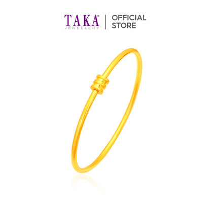 TAKA Jewellery 999 Pure Gold Bangle