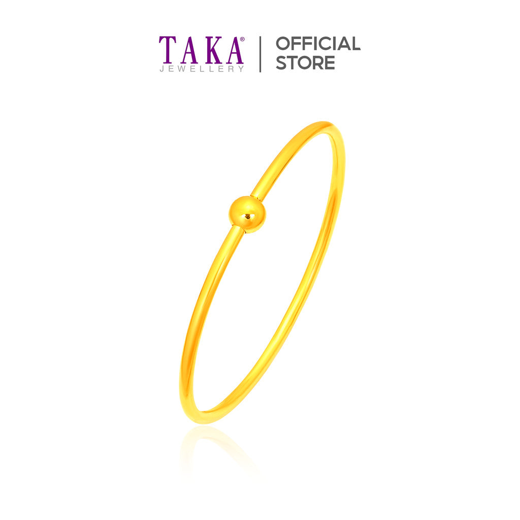 TAKA Jewellery 999 Pure Gold Bangle