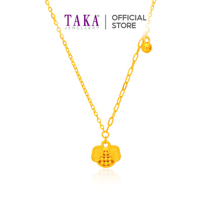 TAKA Jewellery 999 Pure Gold Necklace 5G Gold