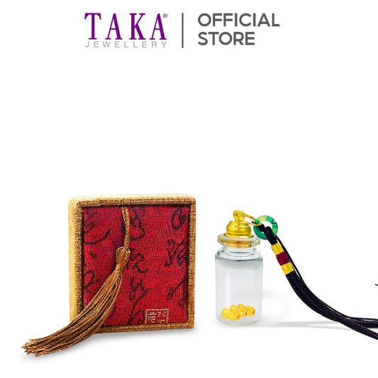 TAKA Jewellery 999 Pure Gold Mini Pixiu in Glass Bottle