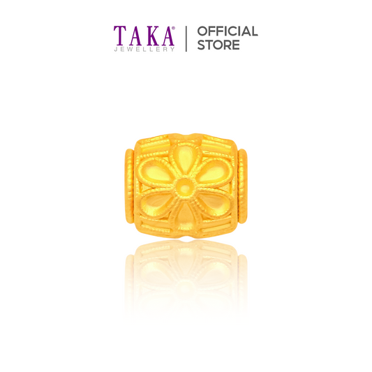 TAKA Jewellery 999 Pure Gold Charm Barrel