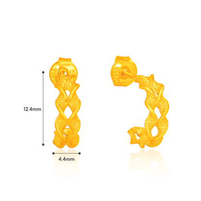 TAKA Jewellery 916 Gold Earrings