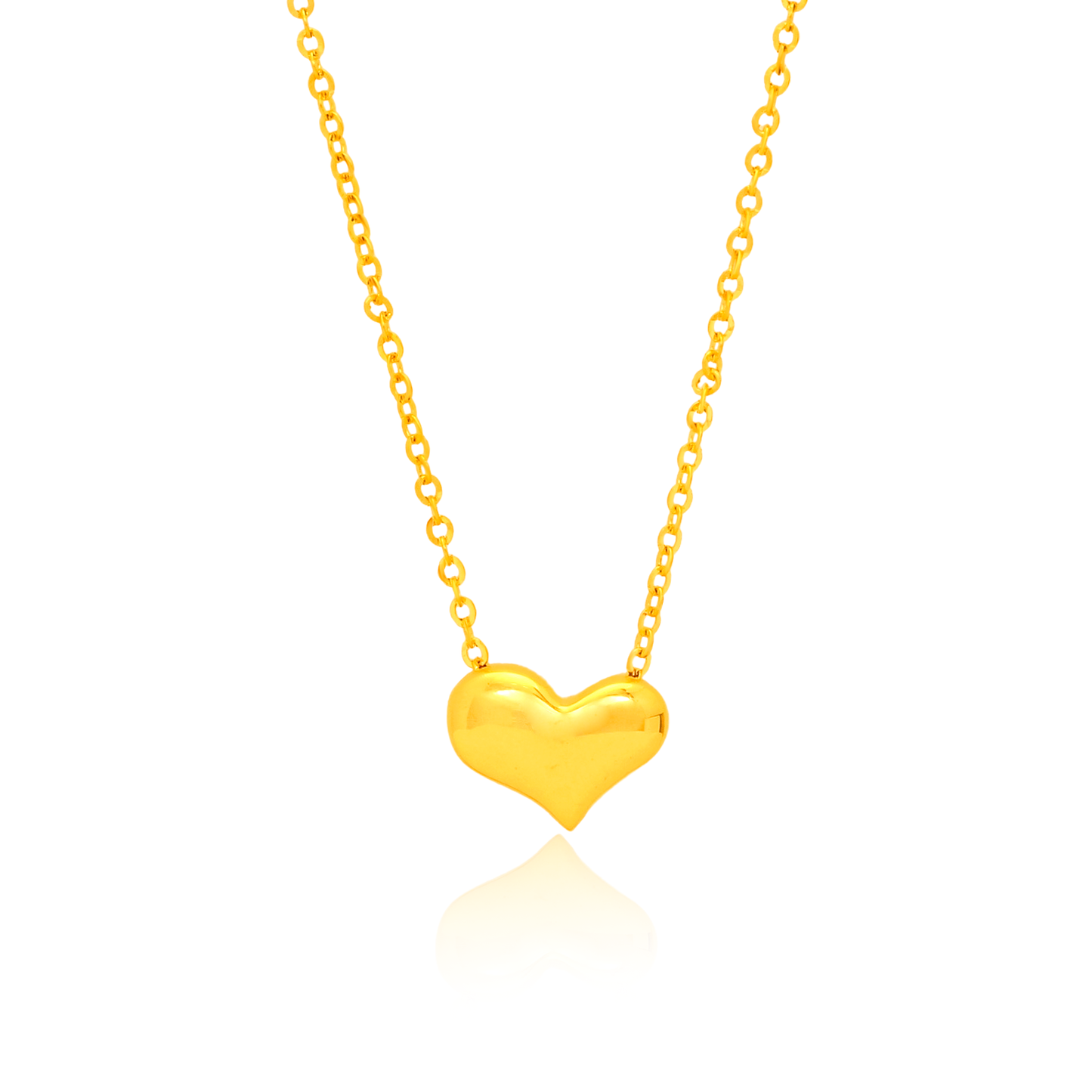 TAKA Jewellery 916 Gold Heart Necklace