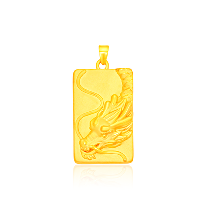 TAKA Jewellery 999 Pure Gold Dragon Pendant