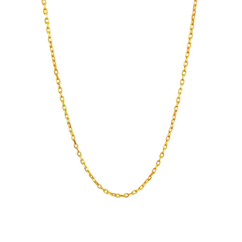 TAKA Jewellery 999 Pure Gold Heart Pendant with 9K Gold Chain-18 Inches