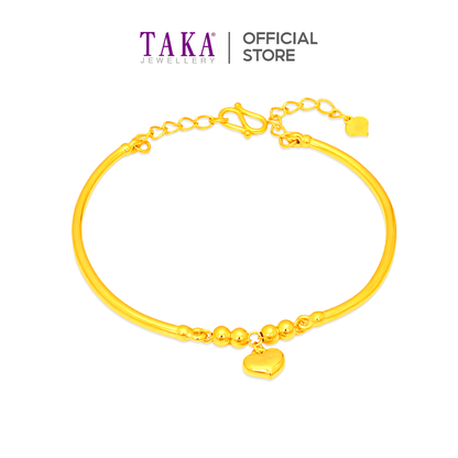 TAKA Jewellery 999 Pure Gold Soft Bangle