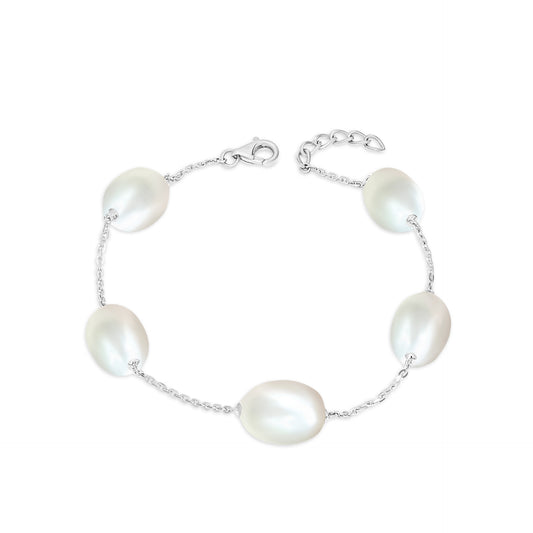 TAKA Jewellery Lustre Pearl Bracelet 9K Gold