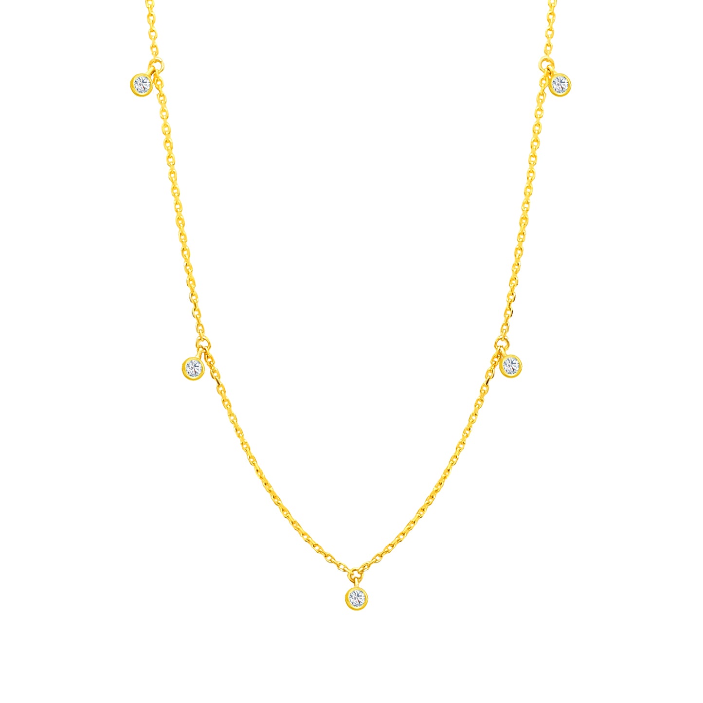 TAKA Jewellery Diamond Necklace 9K Gold