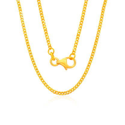 TAKA Jewellery 916 Gold Curb Chain