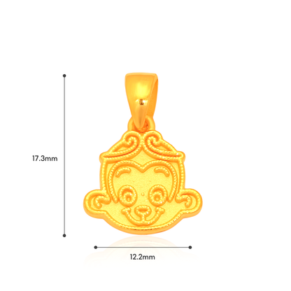 TAKA Jewellery 999 Pure Gold Zodiac Pendant