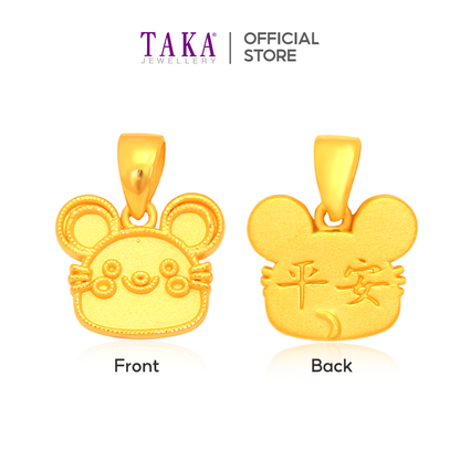 TAKA Jewellery 999 Pure Gold Zodiac Pendant