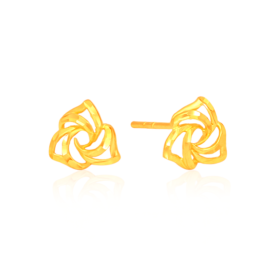 TAKA Jewellery 999 Pure Gold Earrings