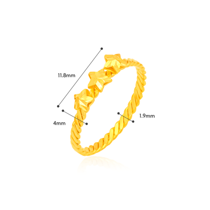 TAKA Jewellery 916 Gold Ring