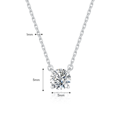 TAKA Jewellery Lab Grown Diamond Solitaire Necklace 10K Gold