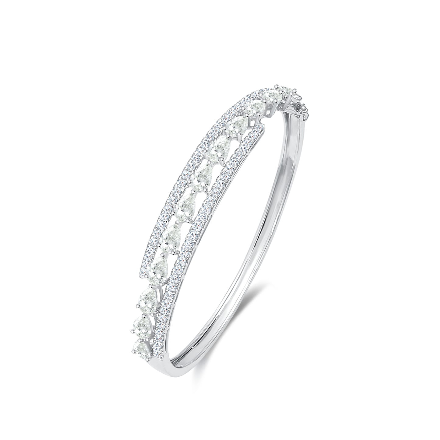 TAKA Jewellery Lab Grown Diamond Bangle 10K Gold