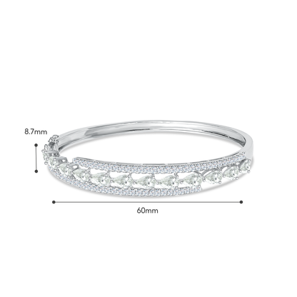 TAKA Jewellery Lab Grown Diamond Bangle 10K Gold