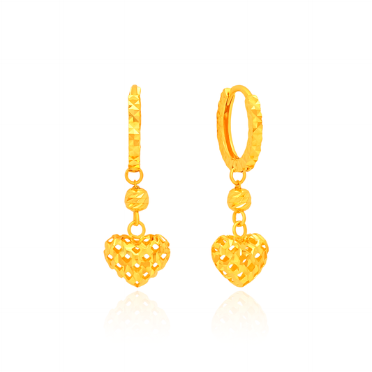 TAKA Jewellery 916 Gold Hoop Earrings