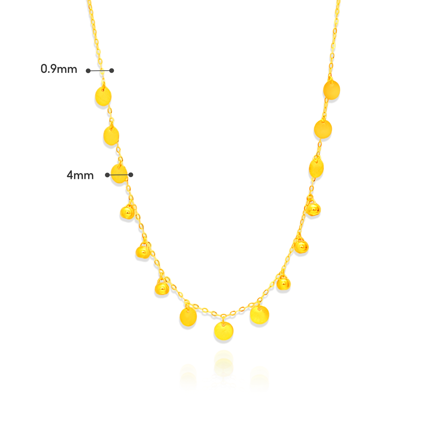 TAKA Jewellery 916 Gold Necklace