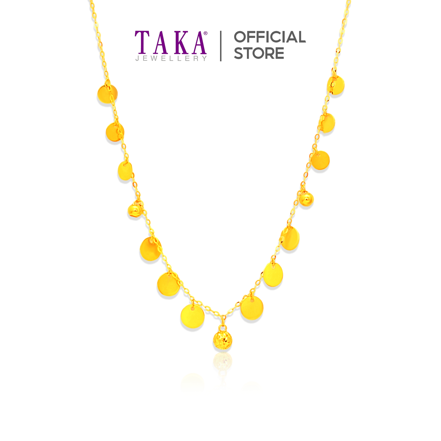 TAKA Jewellery 916 Gold Necklace