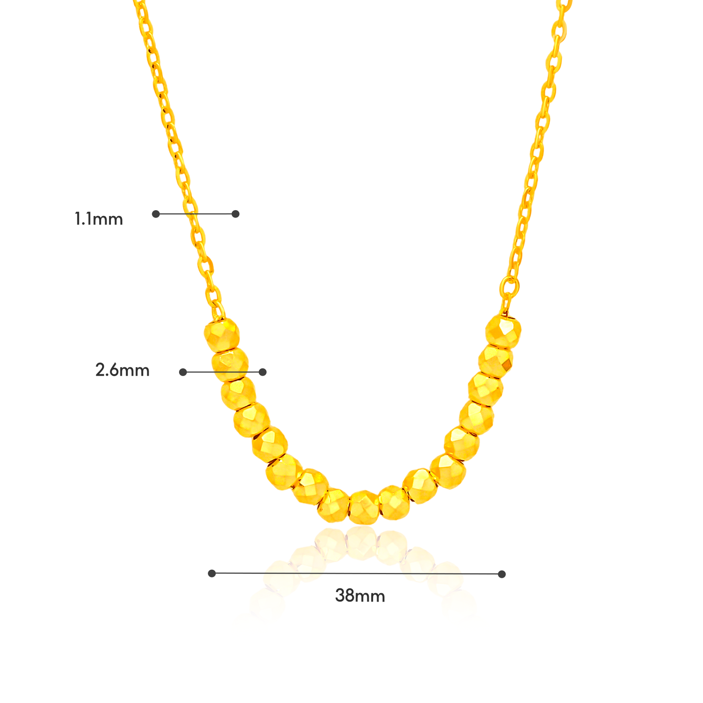 TAKA Jewellery 999 Pure Gold Necklace