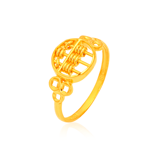 TAKA Jewellery 916 Gold Abacus Ring