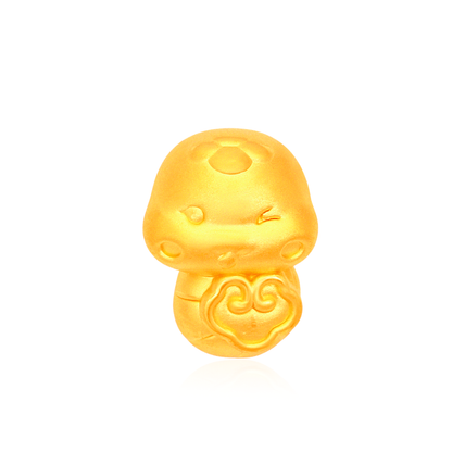 TAKA Jewellery 999 Pure Gold Snake Charm