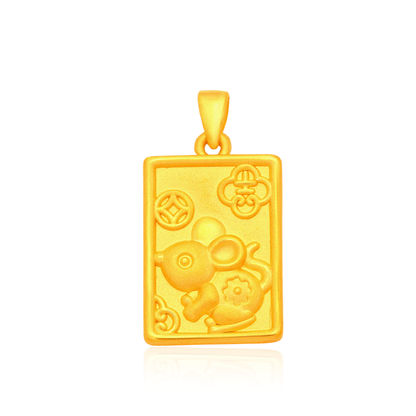 TAKA Jewellery 999 Pure Gold Zodiac Pendant