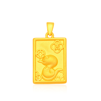 TAKA Jewellery 999 Pure Gold Zodiac Pendant